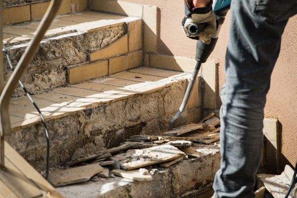 Concrete Stair Demolition in Valdosta